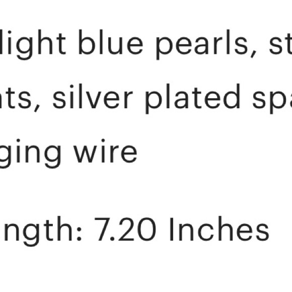 Blue pearl bracelet and earrings - Picture 11 of 16